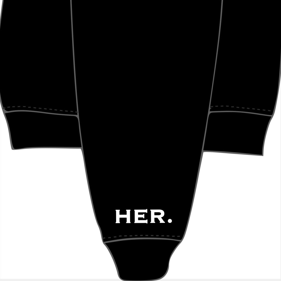 HER "SEPARATION SEASON" HOODIE (BLACK)